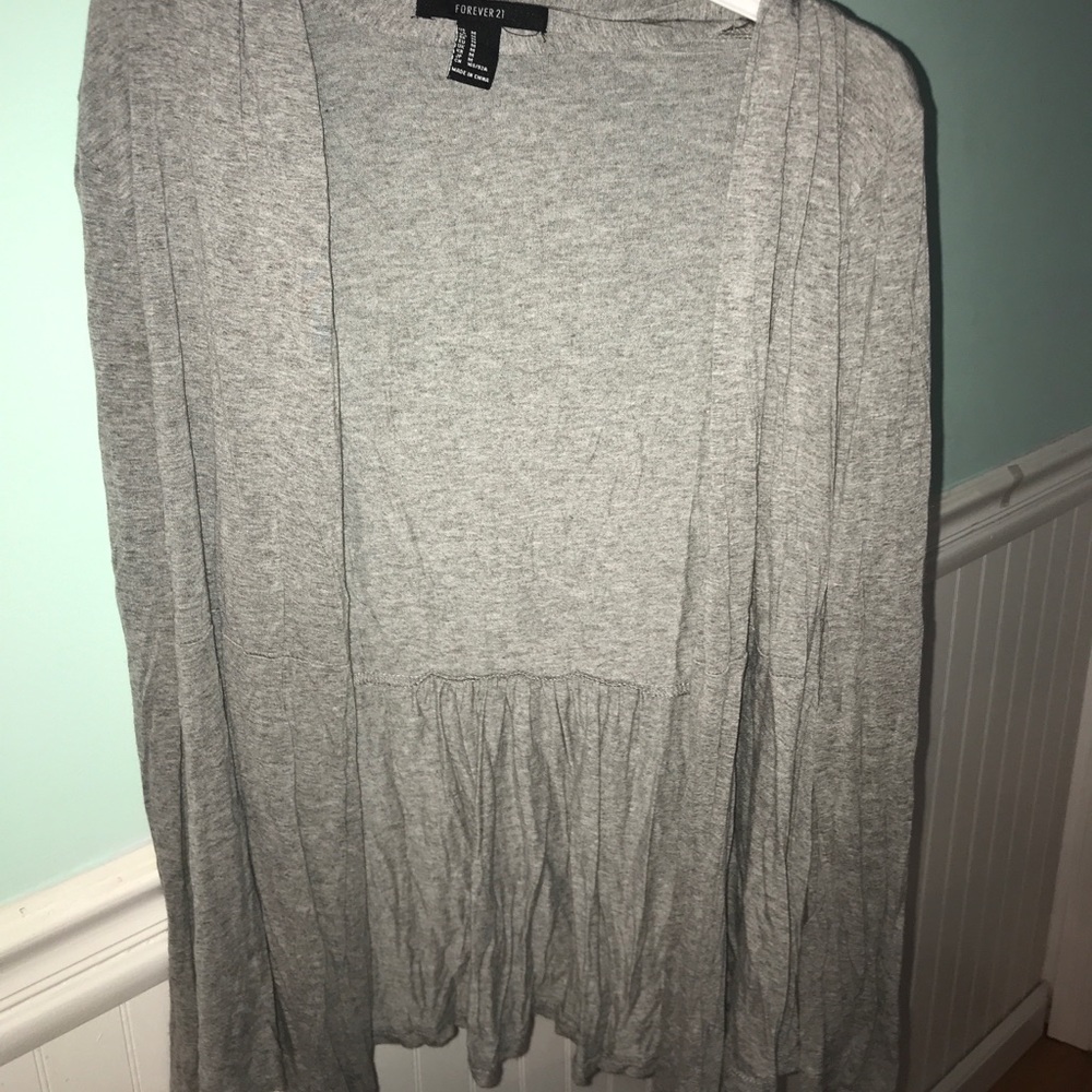 Grey cardigan size medium